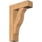 Ekena Millwork Funston Block Smooth Bracket w/ Offset Brace, Western Red Cedar, 7 1/2"W x 24"D x 36"H BKT0806X24X36FST05SWR - alternate 1